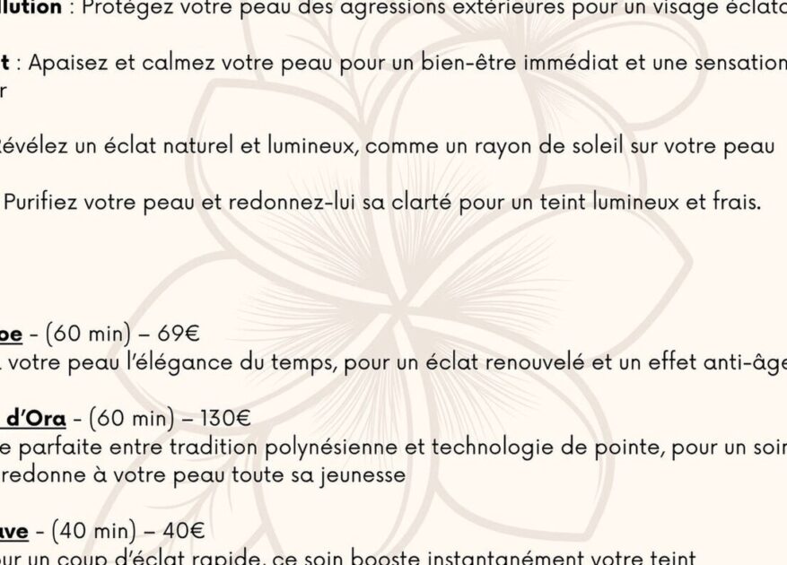42 Saint-Just-Saint-Rambert 🌺 -10% de réduction : Vahiné Beauté, votre institut de beauté à Saint-Just-Saint-Rambert